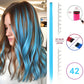 Hair Extensions Clip in 22 Inch Colored Hair Extensions Party Highlights Long Straight Synthetic Hairpieces for Women Kids Girls