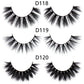 FOXESJI Lashes 3D Mink Eyelashes Natural Long Fluffy Dramatic Strip Eye Lashes Eyelash Extension Soft False Eyelashes Makeup