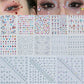 1pcs Laser Sparkle Stars Diamond/Pearls Face Gems Stickers Heart Moon Shape Rhinestones for Eyes/Face Stickers Temporary Tattoos