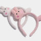 Cartoon Cute Headband New Plush Big Eyes Headband Women's Face Wash Headband Children's Headwear