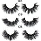 FOXESJI Lashes 3D Mink Eyelashes Natural Long Fluffy Dramatic Strip Eye Lashes Eyelash Extension Soft False Eyelashes Makeup