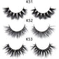 FOXESJI Lashes 3D Mink Eyelashes Natural Long Fluffy Dramatic Strip Eye Lashes Eyelash Extension Soft False Eyelashes Makeup