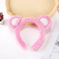 Cartoon Cute Headband New Plush Big Eyes Headband Women's Face Wash Headband Children's Headwear