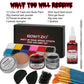 Bowitzki SFX Face Body Paint ,Halloween Makeup Special Effects，Fake Blood Scar Wax Charred Ash Powder with Sponges Brush