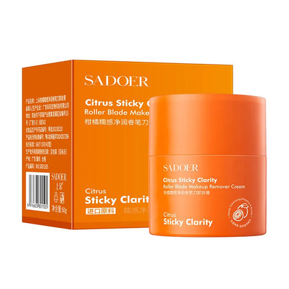 Citrus Makeup Remover Stick Facial Makeup Balm Lip Eye Large Capacity Mild Pencil Sharpener Face Cleansing Balm Cream Skin Care