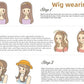 Cosplay Wig 30cm Short Anime Wig Heat Resistant Synthetic Hair Halloween Party Wigs + Wig Cap